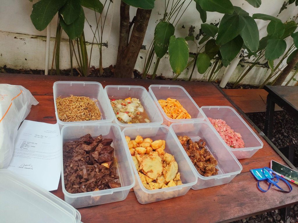Makanan dari aksi  food rescue oleh Berbagi Bites Jogja